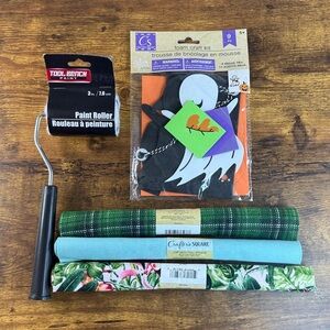 NWT Halloween Ghost Foam Craft Kit with Orange and Black